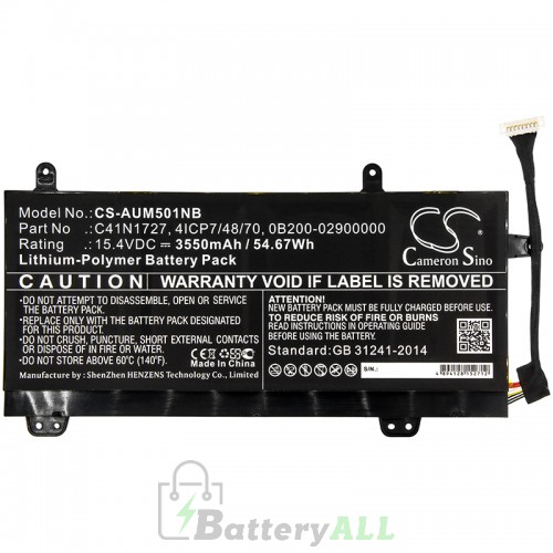 CS Battery for Asus C41N1727 Battery CS-AUM501NB CS Battery for Asus C41N1727 Battery CS-AUM501NB